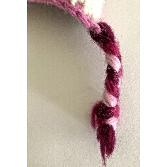 Everest Designs Ear Flap Hat Girls Wool Winter Hat Pompom Snow Star Pink Pastels - Picture 5 of 13
